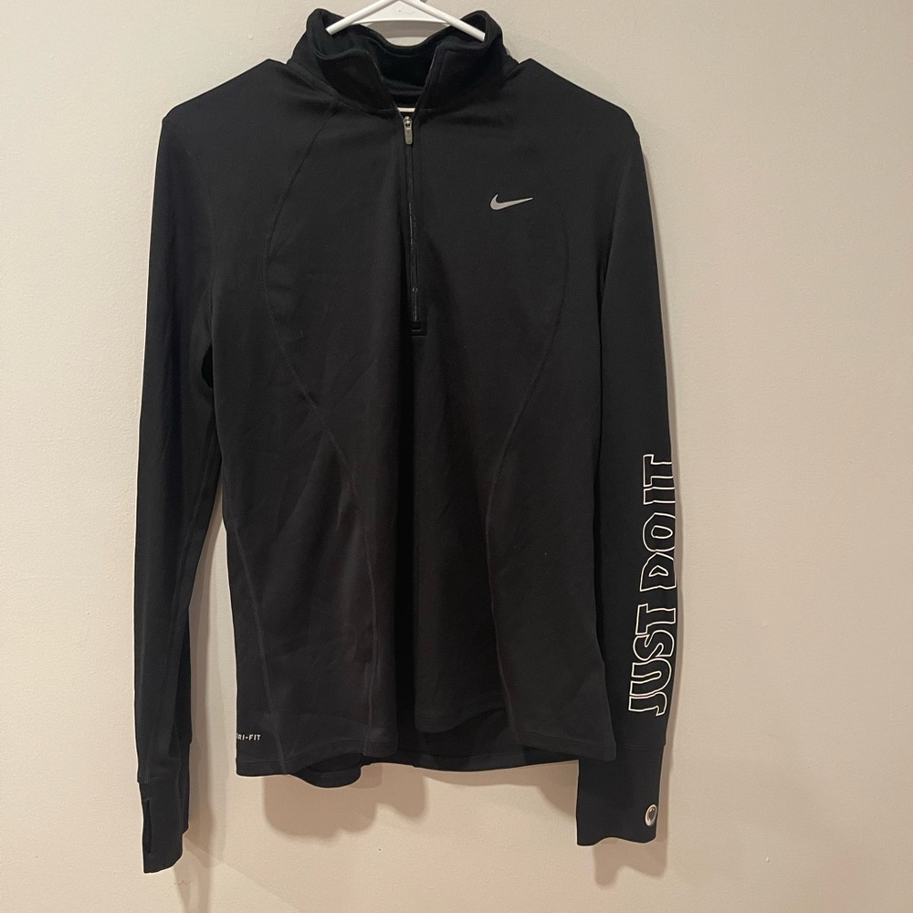 Black Nike quarter zip size Large (womens)